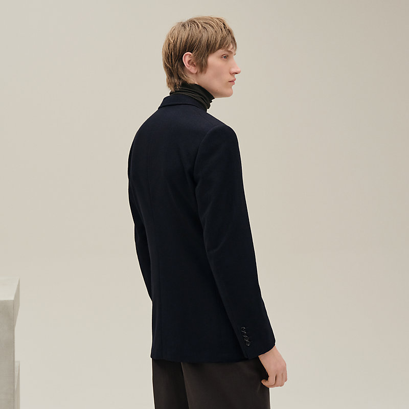 Stadium Relax jacket with leather pocket | Hermès Finland