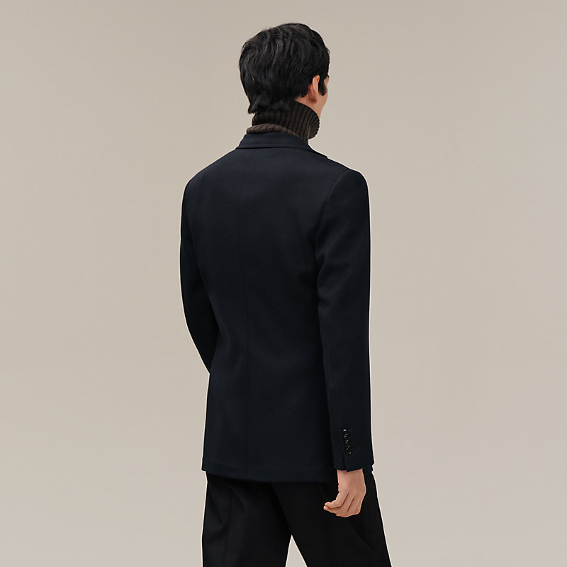 Stadium Relax jacket with leather pocket - Orange - 44