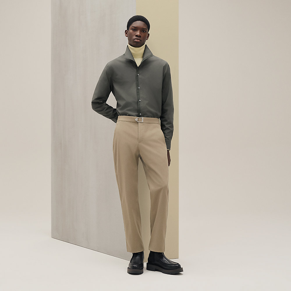 Stirrup closure Chelsea pants - Green - 52 | Hermès Malaysia