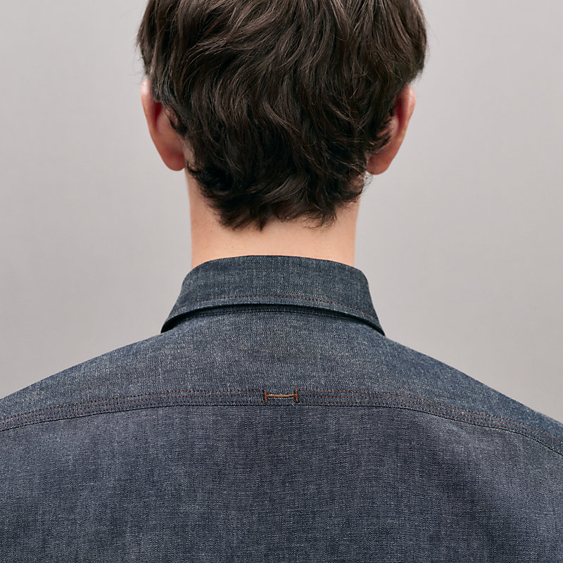 Straight cut denim shirt, View: , view 4 of 5
