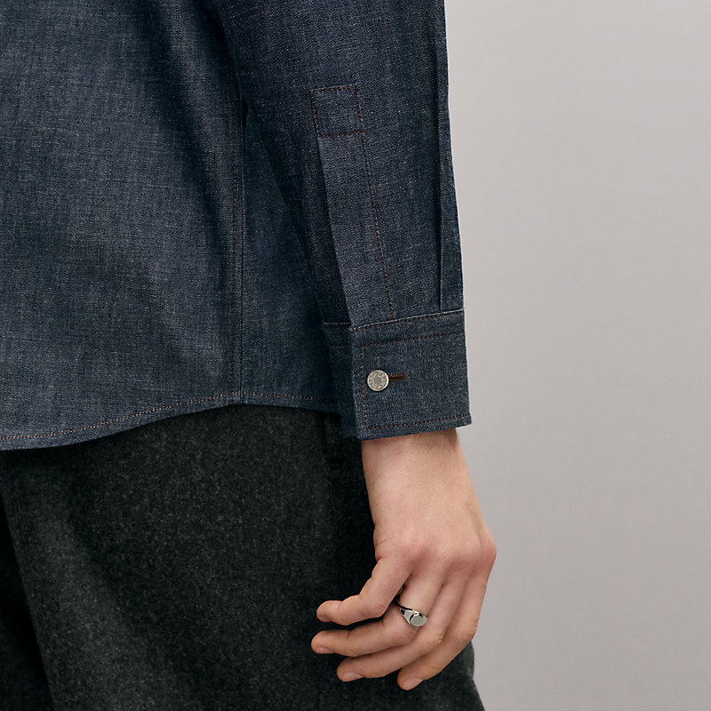 Straight cut denim shirt, View: , view 5 of 5