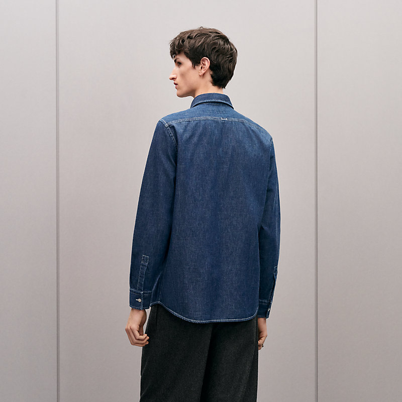 Straight cut denim shirt, View: , view 3 of 6