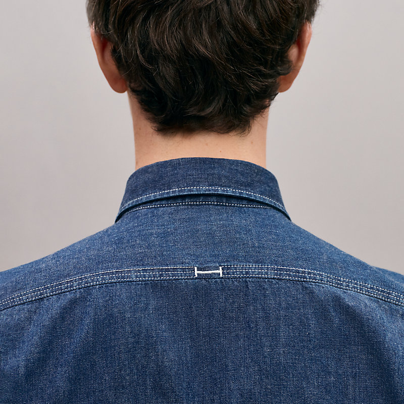 Straight cut denim shirt, View: , view 4 of 6