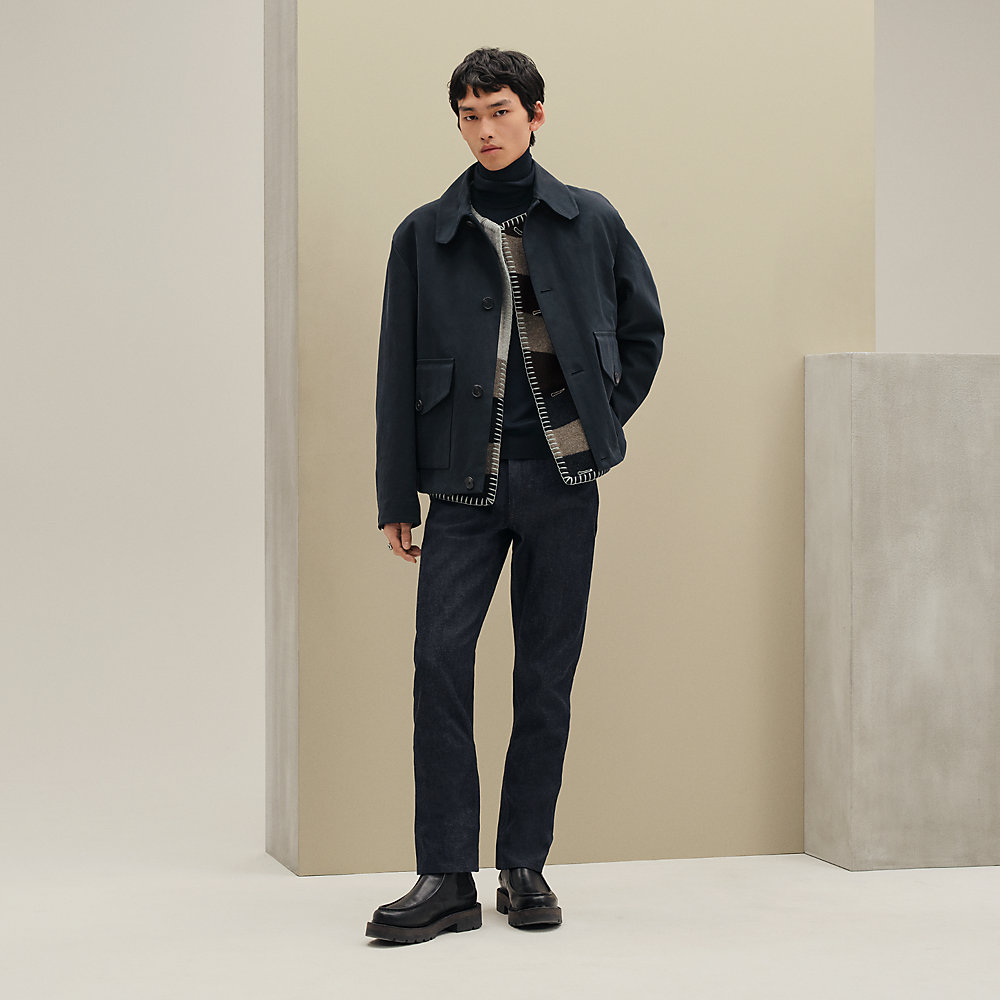 Straight cut jacket - Brown - 60 | Hermès Macau SAR