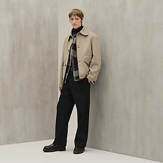 Straight cut jacket - Blue - 56 | Hermès USA