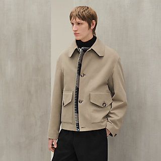Straight cut jacket - Blue - 56 | Hermès USA
