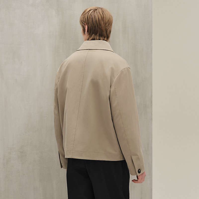 Straight cut jacket - Blue - 56 | Hermès USA