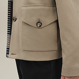 Straight cut jacket - Blue - 56 | Hermès USA