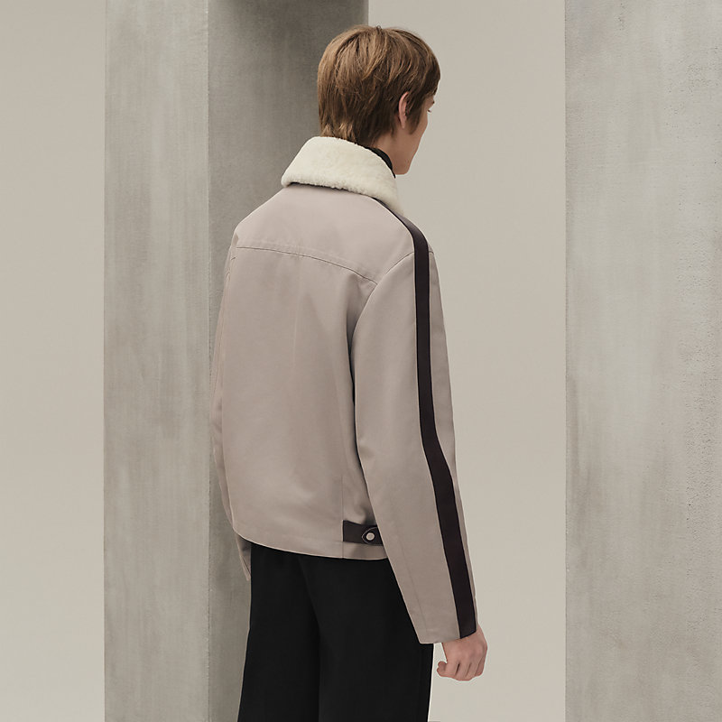 Straight cut jacket - Grey - 50 | Hermès Macau SAR