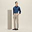 Straight cut shirt with leather detail, View: Worn, worn, view 1 of 5