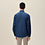 Straight cut shirt with leather detail, View: Worn, worn, view 3 of 5
