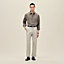 Straight cut shirt with leather detail, View: Worn, worn, view 1 of 5