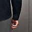 Straight cut shirt with leather detail, View: Worn, worn, view 5 of 6