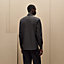 Straight cut shirt with leather detail, View: Worn, worn, view 3 of 6