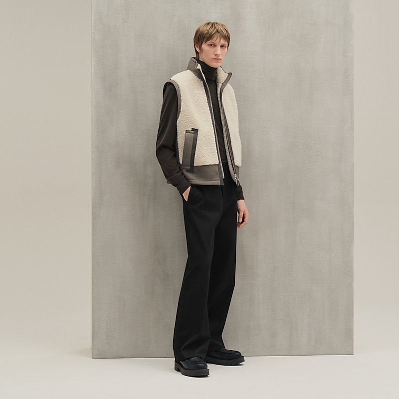 トップス Vintage Hermes / Knit Vest / Size XL Straight cut vest - Blue - 60 | Hermès UK