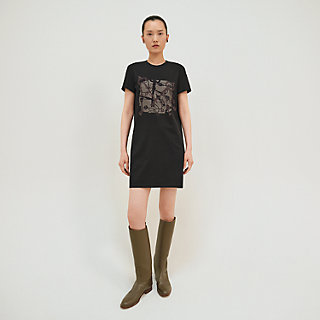 HERMES 24 新作レディース 刺繍ポケット付きストレートドレス straight-dress--5E4525DA02-