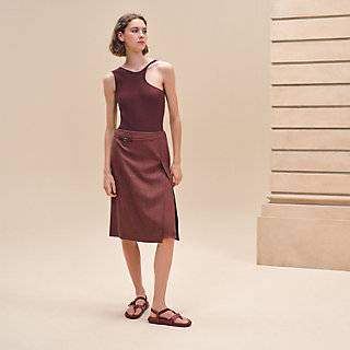 Straight skirt with slit | Hermès USA