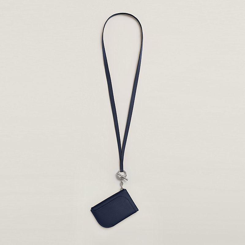hermes card holder with strap
