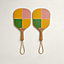 Succulent Sultan set of 2 beach rackets, View: Back, back, view 3 of 4