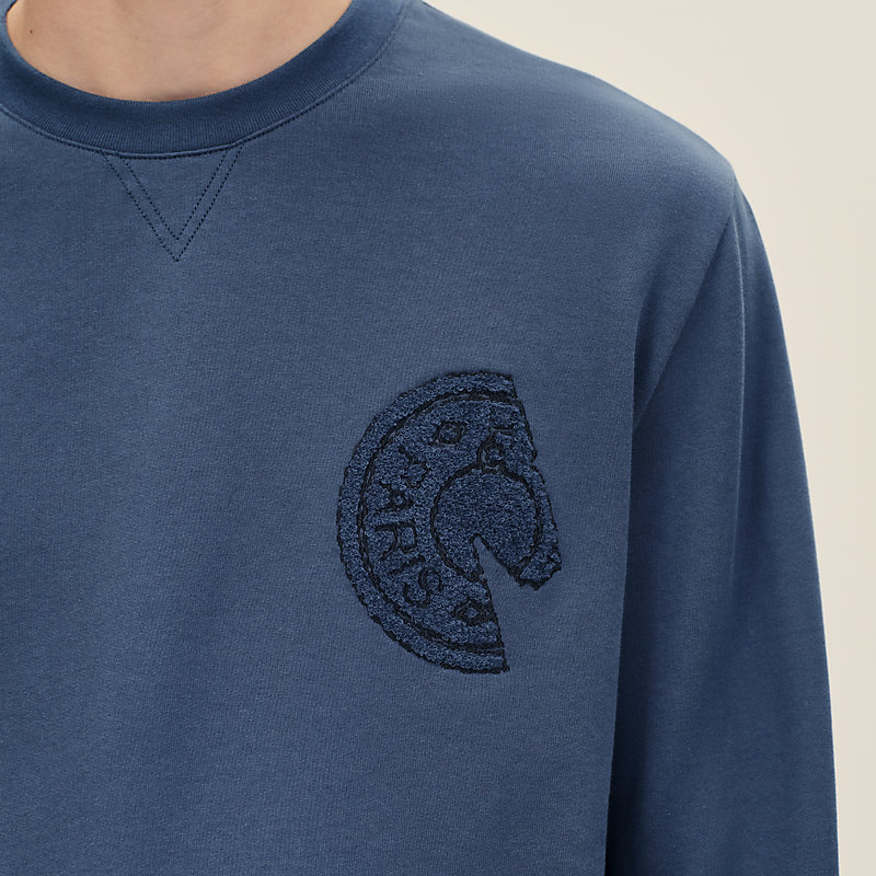 Sudadera con cuello redondo y aplique C.D.S., Vista: , vista 4 de 4