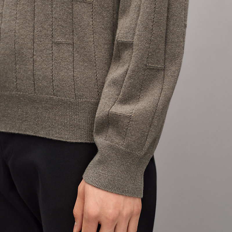 Suéter com gola redonda em cashmere "H en Echelle", Exibir: , visualizar 5 de 5