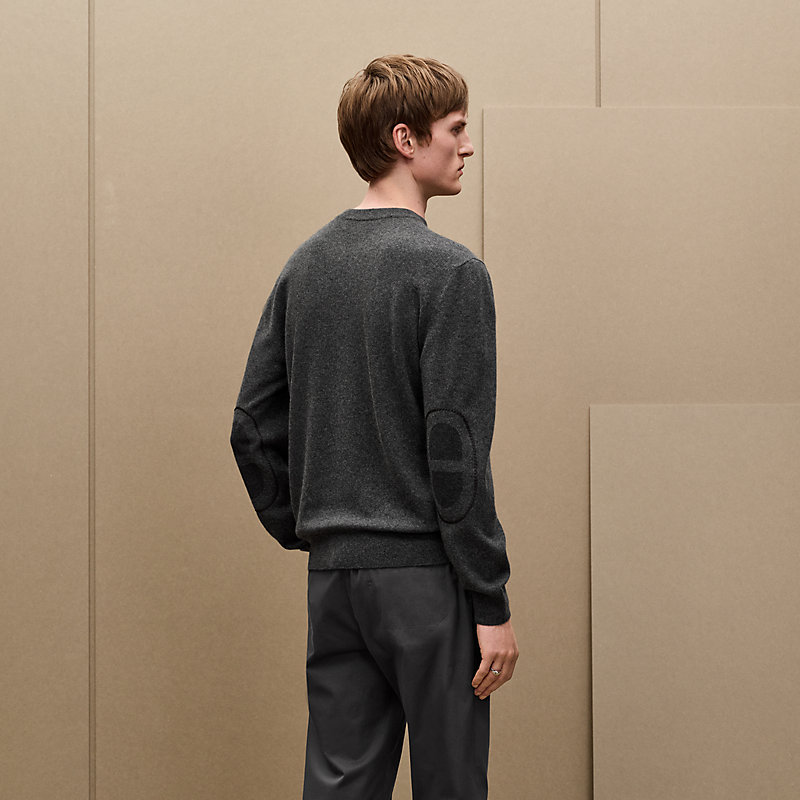 Suéter com gola redonda em cashmere "Maillon Chaîne d'Ancre"