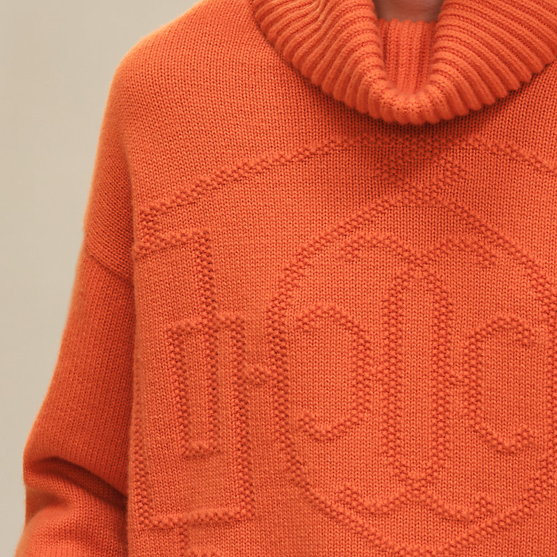 Suéter de manga comprida em cashmere "H Lift"