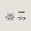 Super H cufflinks, View: front, front, view 1 of 2