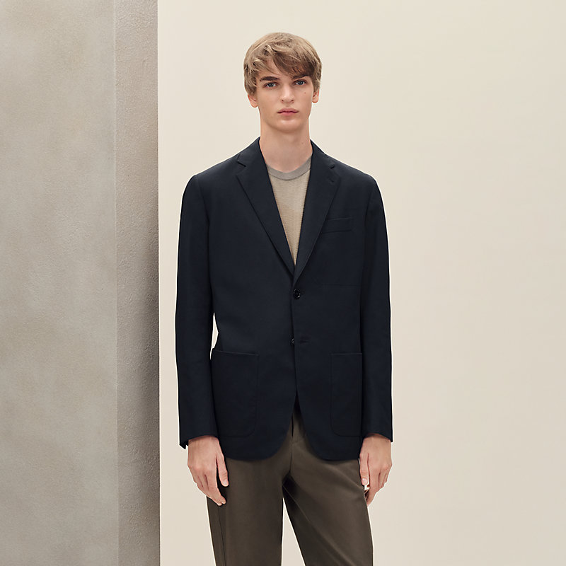 HERMES スタンドカラージャケット HERMES(エルメス) stand collar wool jacket/スタンドカラーウール