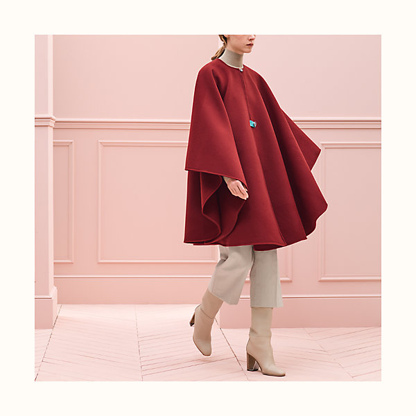 Surprise Petit H cashmere cape | Hermès 