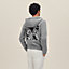 Sweat à capuche zippé patch soie «&nbsp;Ex-Libris&nbsp;», Vue: Vue portée, worn, vue 3 sur 5