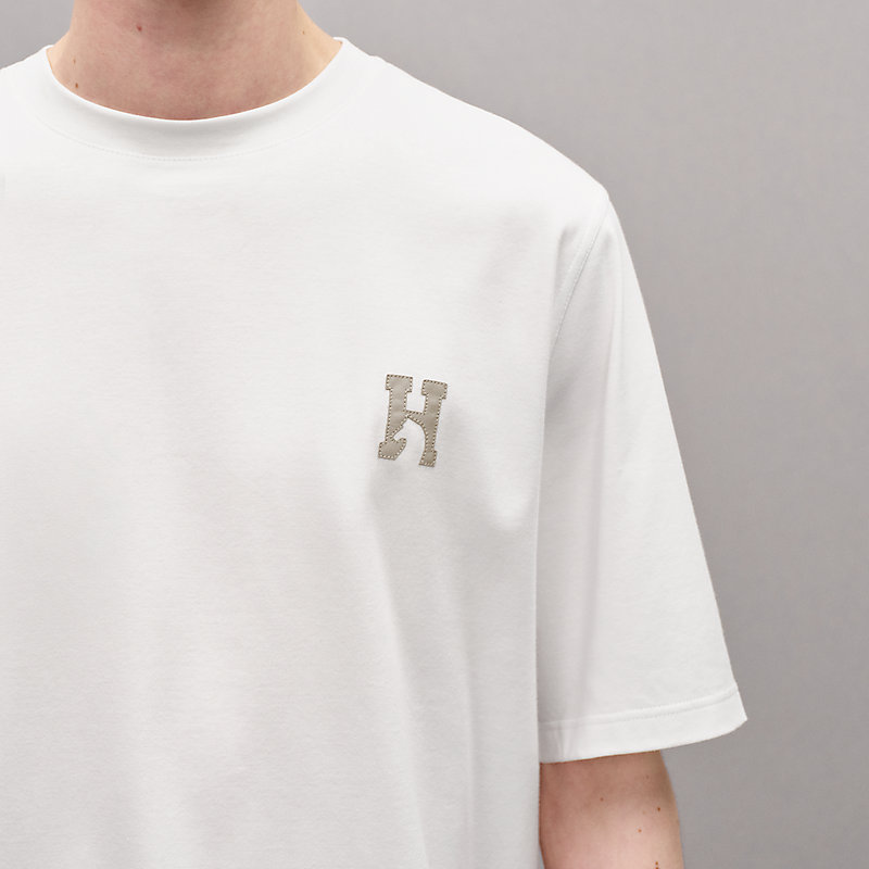 Tシャツ ミニレザーパッチ 《アッシュヴァル》 | Hermès - エルメス 