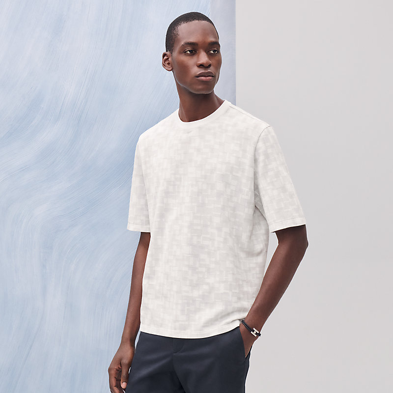 大人カジュアル♪【HERMES】「Calques en H」Tシャツ Calques en H