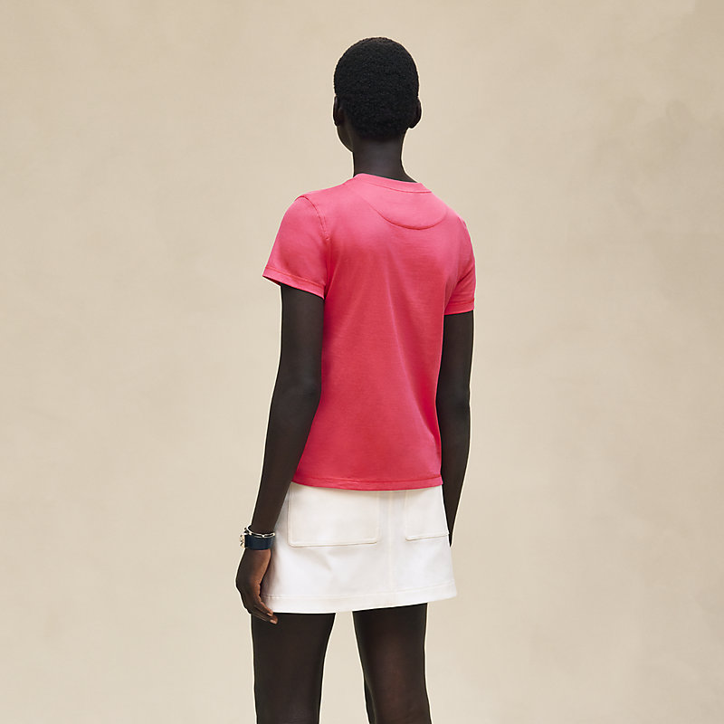 T-shirt droit poche brodée, Vue: , vue 3 sur 4
