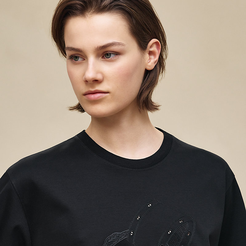 T-shirt évasé brodé