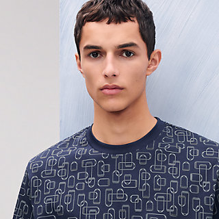 Hermes☆T-shirt Etriers Elastiques bi-matiere_パリ発 Etriers Elastiques