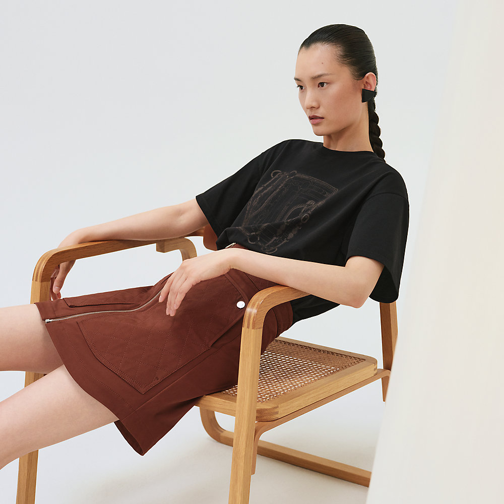 Hermes エルメス　Tシャツ　micro cartouche 36 Hermes エルメス Tシャツ micro cartouche 36 3色展開☆】HERMES