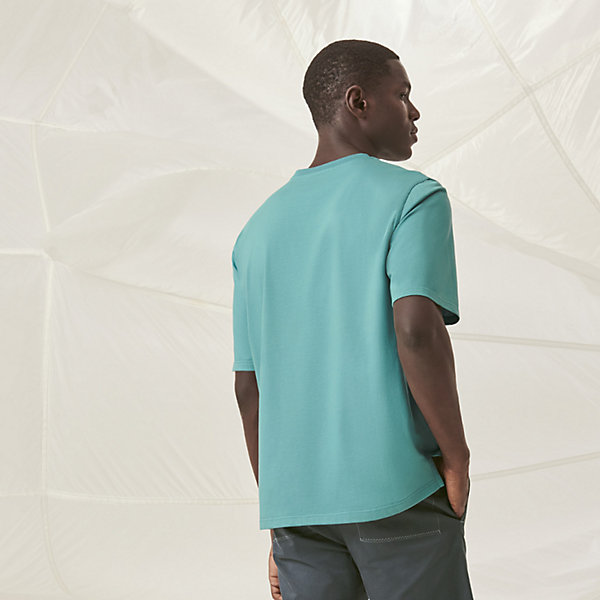 T-shirt mini patch cuir | Hermès France