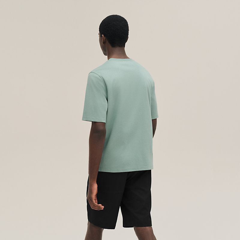 T-shirt mini patch cuir «&nbsp;H'Cheval&nbsp;»