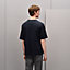 T-shirt mini patch in pelle “H’Cheval”, Vista: Immagine prodotto indossato, worn, vista 3 su 4