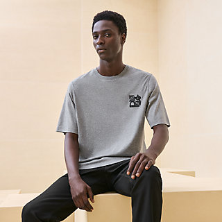 T-Shirt mit Mini-Lederpatch 