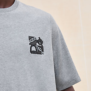 T-Shirt mit Mini-Lederpatch 