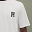 T-Shirt mit Mini-Patch aus Leder "H'Cheval", Ansicht: Getragene Ansicht, worn, Ansicht 4 von 4