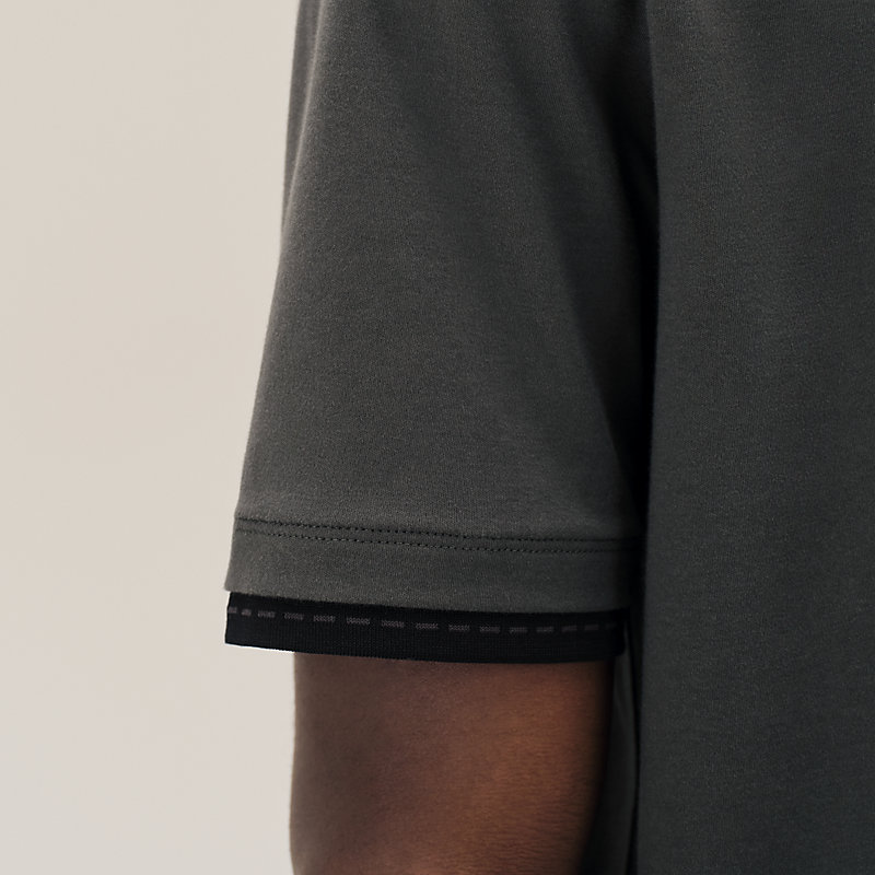 T-Shirt mit "Piqûres sellier"-Detail