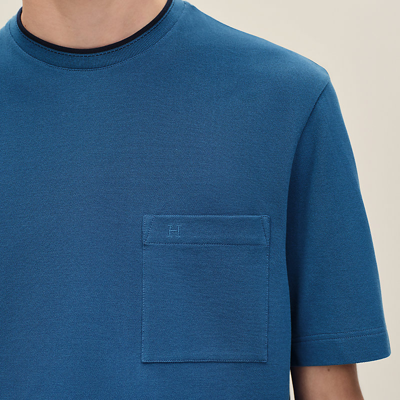 T-Shirt mit "Piqûres sellier"-Detail