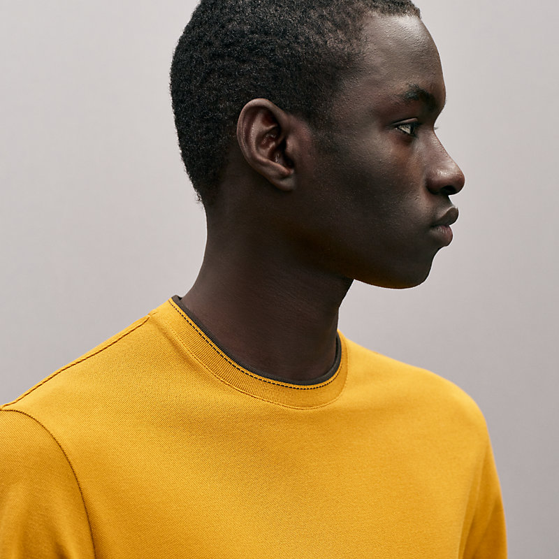 T-Shirt mit "Piqûres Sellier"-Detail, Ansicht: , Ansicht 4 von 5