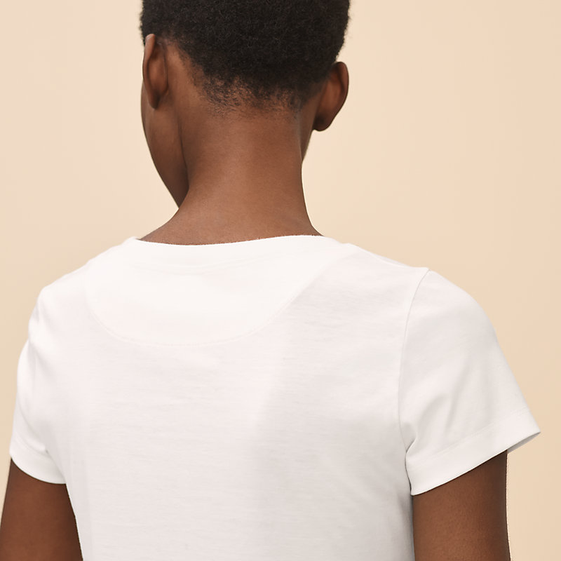 T-shirt poche brodée