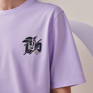 T-shirt with leather detail | Hermès UAE