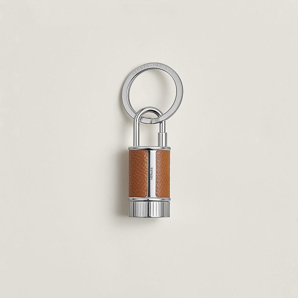 Hermès Tohu-bohu charm key ring Taille-Crayon key ring - Beige | Hermès UK