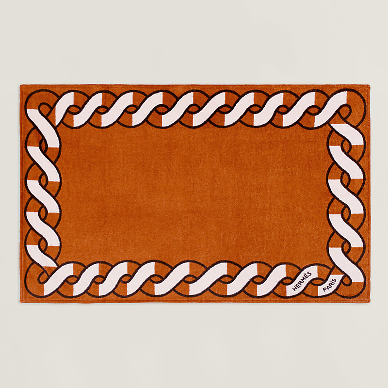 Serviette De Plage HERMÈS Hippopotame, 100% Coton, 93x63 Cm - Jamais Utilisée